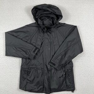 Helly Hansen Jacket Womens Small Black‎ Helly Tech Hooded Travel Outdoors